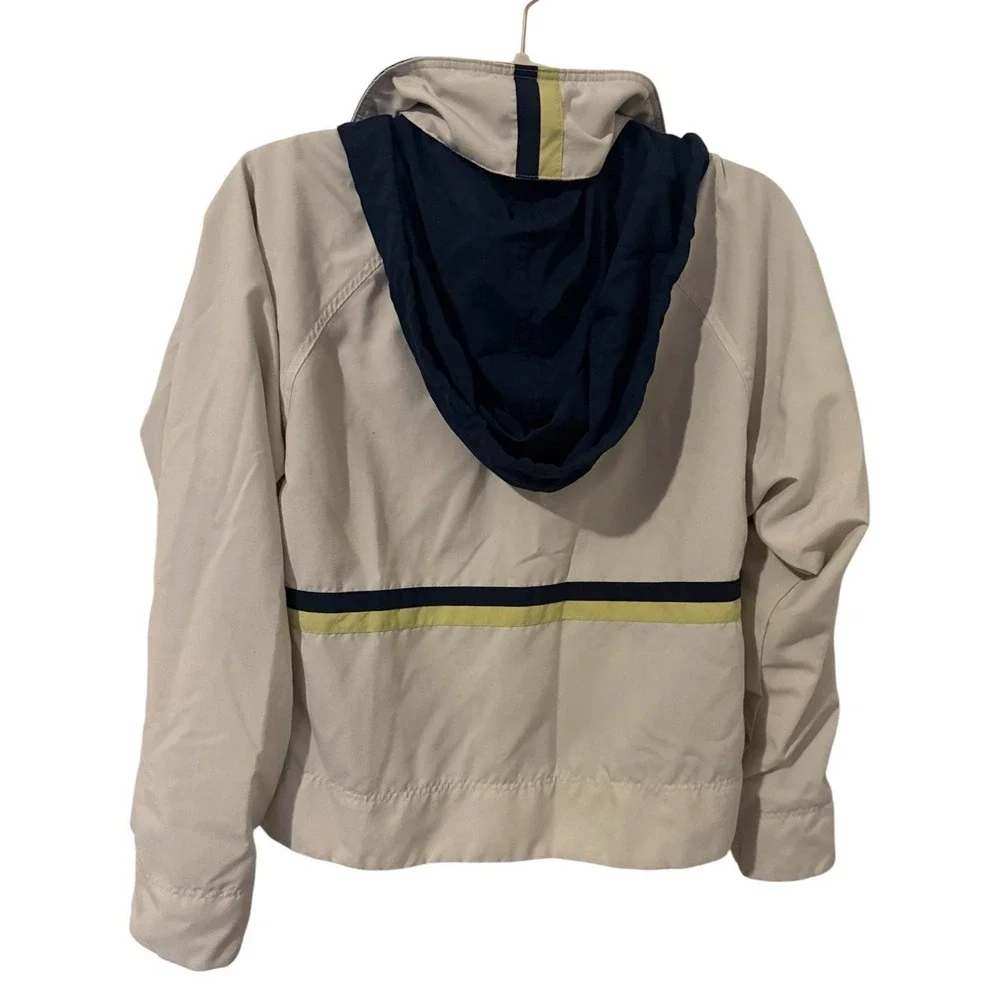 Nike F8 FGE Vintage Women's 90's Full Zip Track Hooded Windrunner Jacket Cream